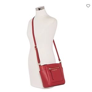 Liz Claiborne Lola Red Crossbody with Adjustable Strap